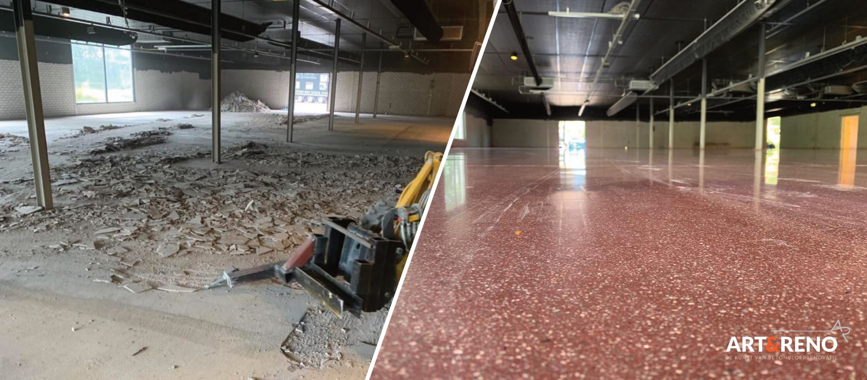 Gerenoveerde betonvloer – Bruurs Baarle-Hertog