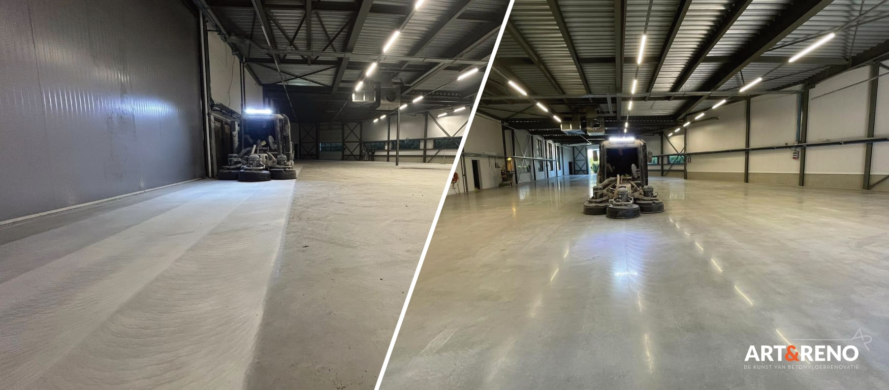 Gerenoveerde betonvloer – Metalnet Valkenswaard