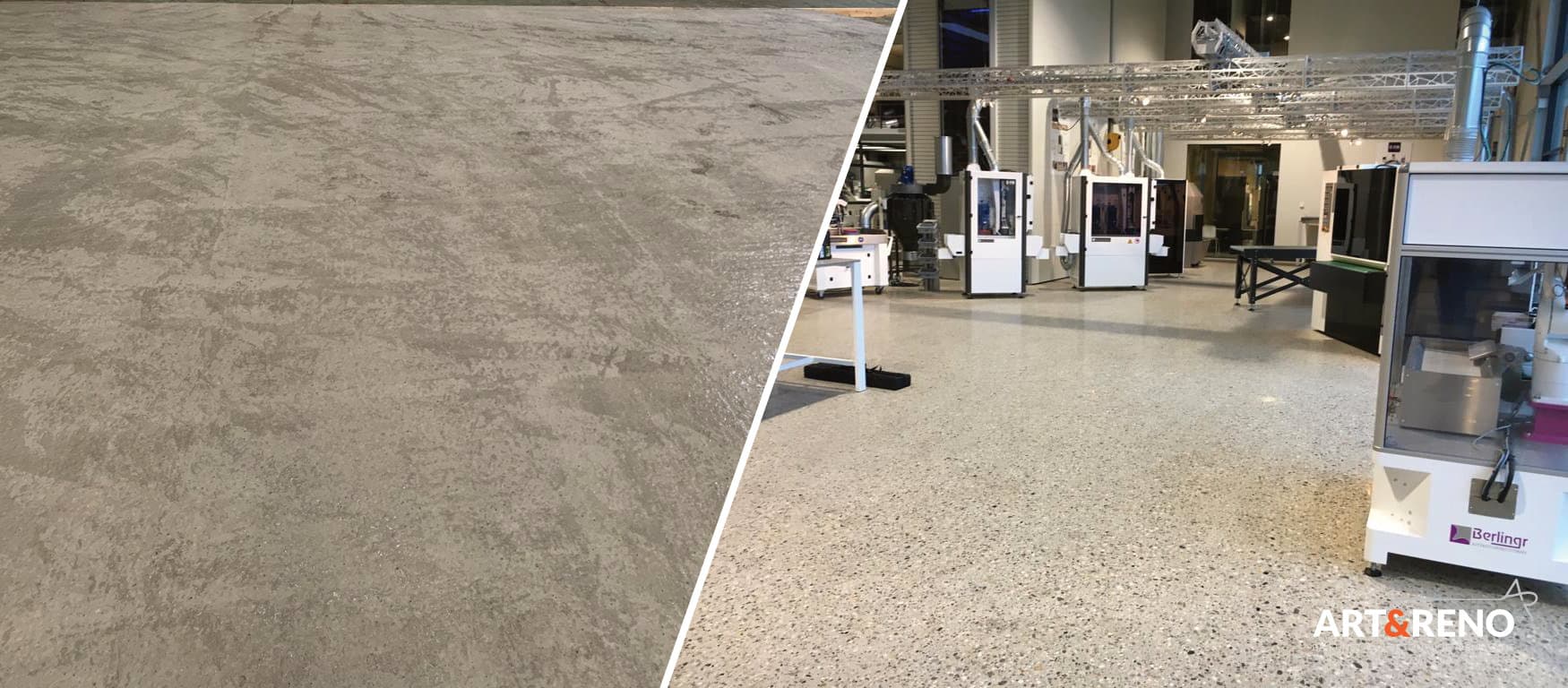 Gerenoveerde betonvloer – Q-Fin Bergeijk
