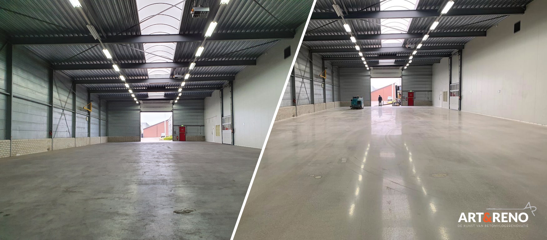Gerenoveerde betonvloer – Van Dijk-Inpijn Arkel