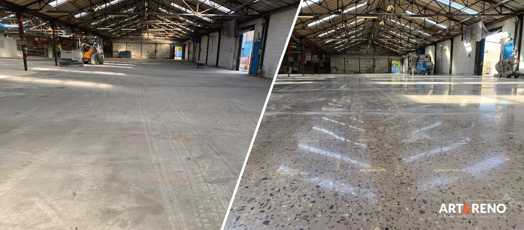 Gerenoveerde betonvloer – Verco-Versichele Deinze